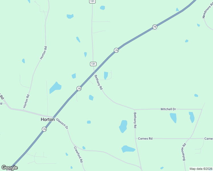map of restaurants, bars, coffee shops, grocery stores, and more near 243 Bethany Road in Horton