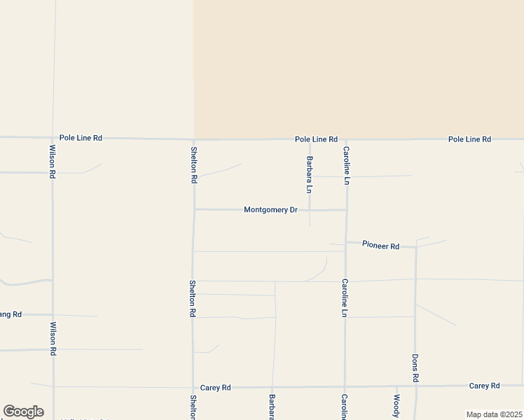 map of restaurants, bars, coffee shops, grocery stores, and more near Montgomery Drive in San Bernardino County