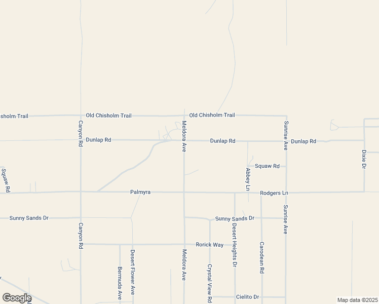 map of restaurants, bars, coffee shops, grocery stores, and more near 2653 Meldora Avenue in Twentynine Palms
