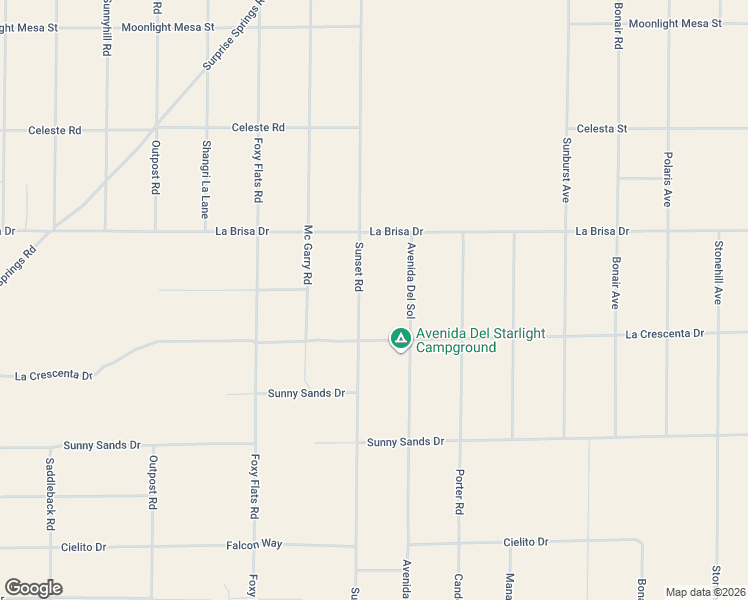 map of restaurants, bars, coffee shops, grocery stores, and more near 2625 Sunset Rd in Joshua Tree