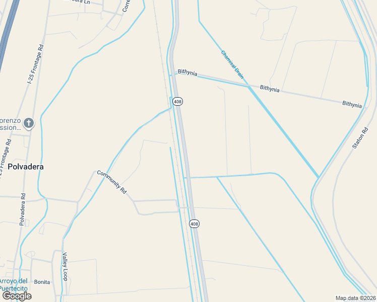 map of restaurants, bars, coffee shops, grocery stores, and more near New Mexico 408 in Polvadera