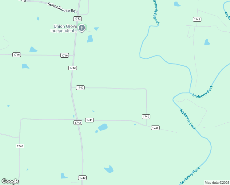 map of restaurants, bars, coffee shops, grocery stores, and more near 1501-1949 County Road 1740 in Holly Pond