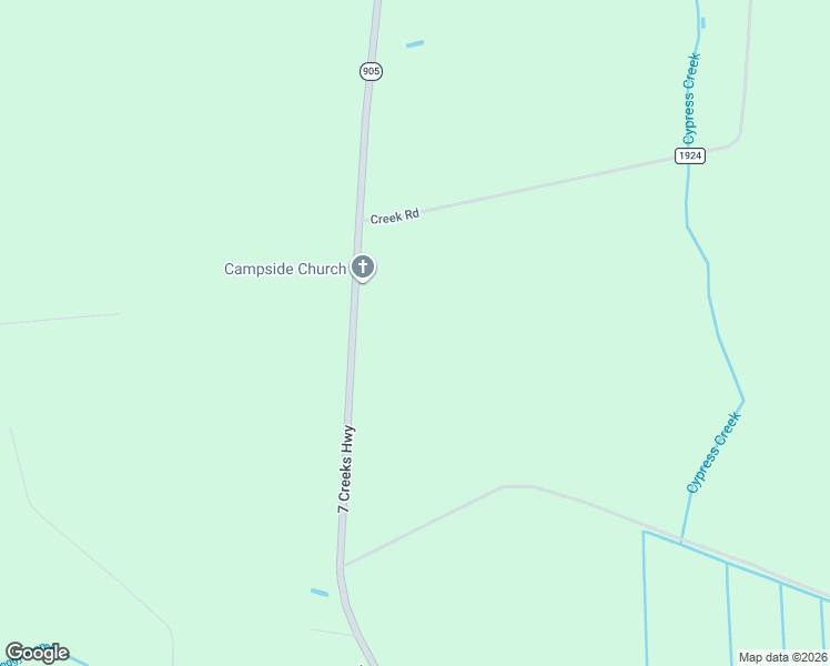 map of restaurants, bars, coffee shops, grocery stores, and more near 2343 7 Creeks Highway in Whiteville