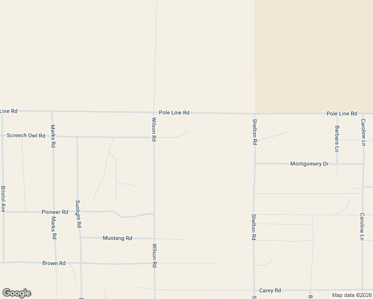 map of restaurants, bars, coffee shops, grocery stores, and more near 81441 Screech Owl Road in Twentynine Palms