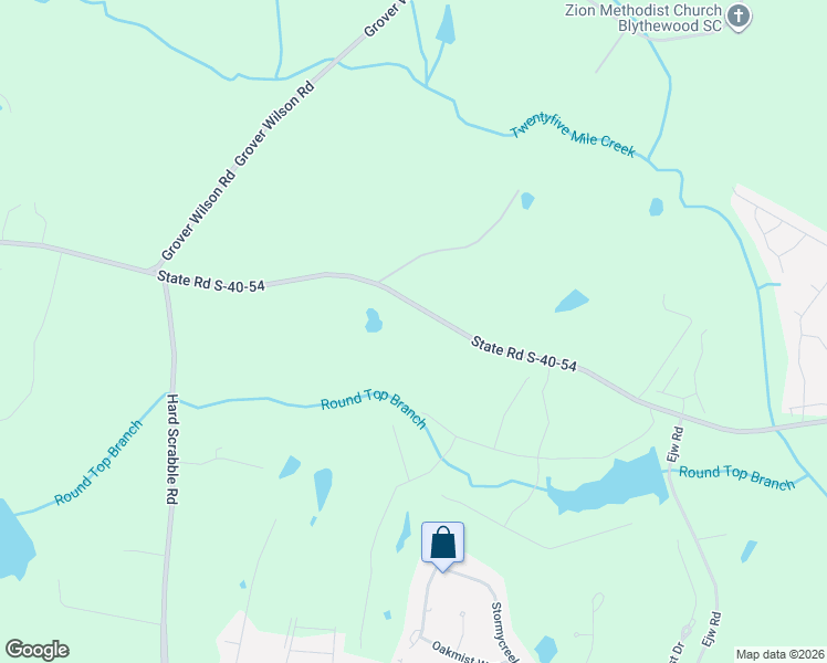 map of restaurants, bars, coffee shops, grocery stores, and more near 1004 Langford Road in Blythewood
