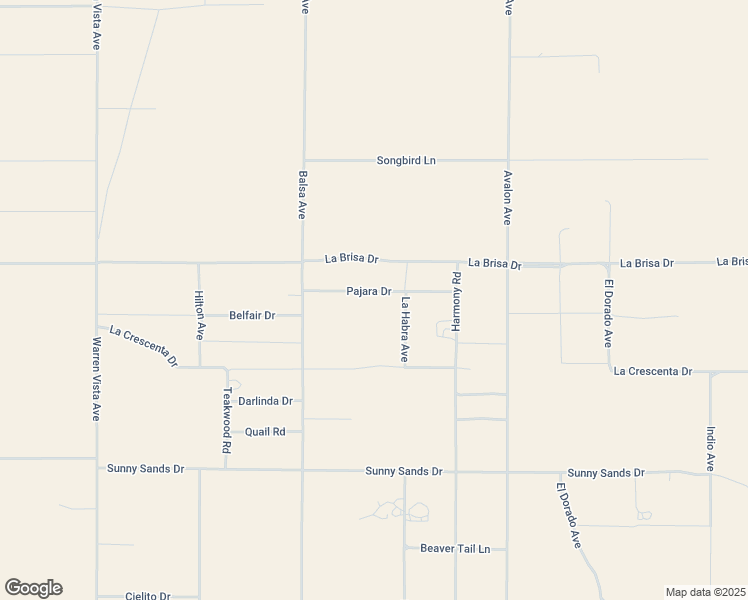 map of restaurants, bars, coffee shops, grocery stores, and more near 57816 Pajara Drive in Yucca Valley