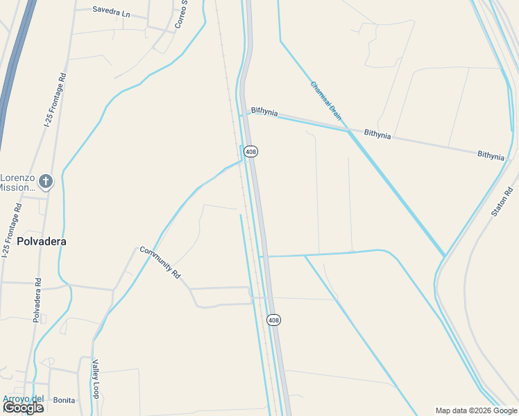map of restaurants, bars, coffee shops, grocery stores, and more near New Mexico 408 in Polvadera