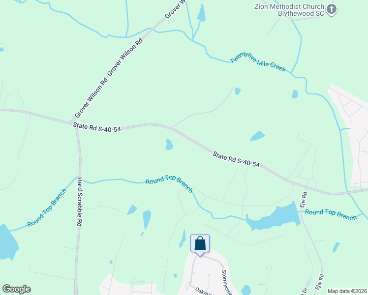 map of restaurants, bars, coffee shops, grocery stores, and more near 1004 Langford Road in Blythewood