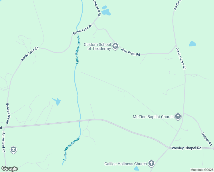 map of restaurants, bars, coffee shops, grocery stores, and more near 733 Mount Zion Road in Danielsville