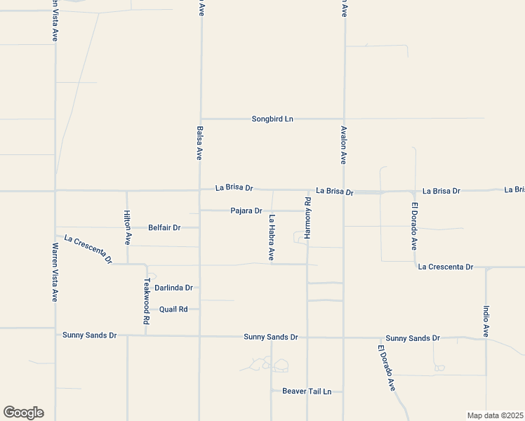 map of restaurants, bars, coffee shops, grocery stores, and more near 57816 Pajara Drive in Yucca Valley