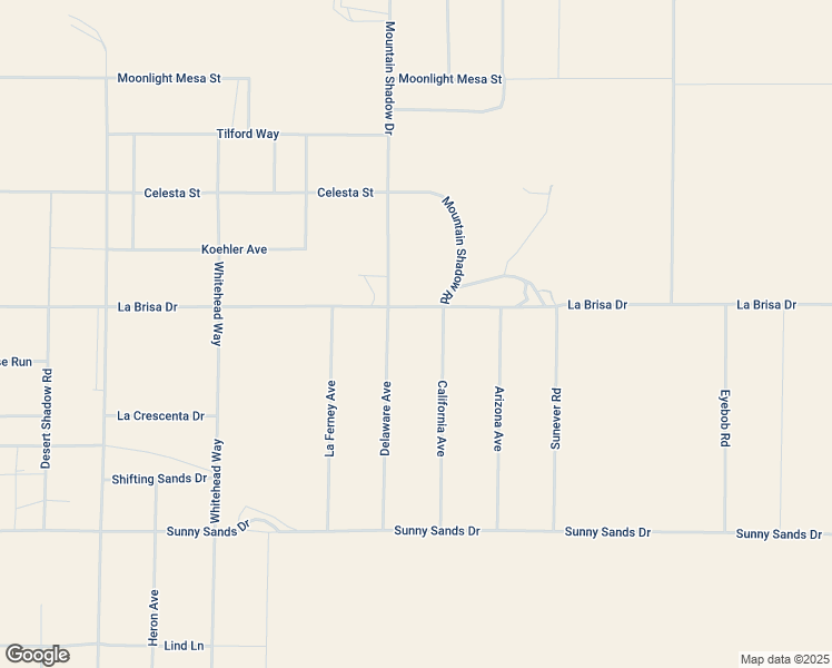 map of restaurants, bars, coffee shops, grocery stores, and more near 2549 Delaware Avenue in Joshua Tree