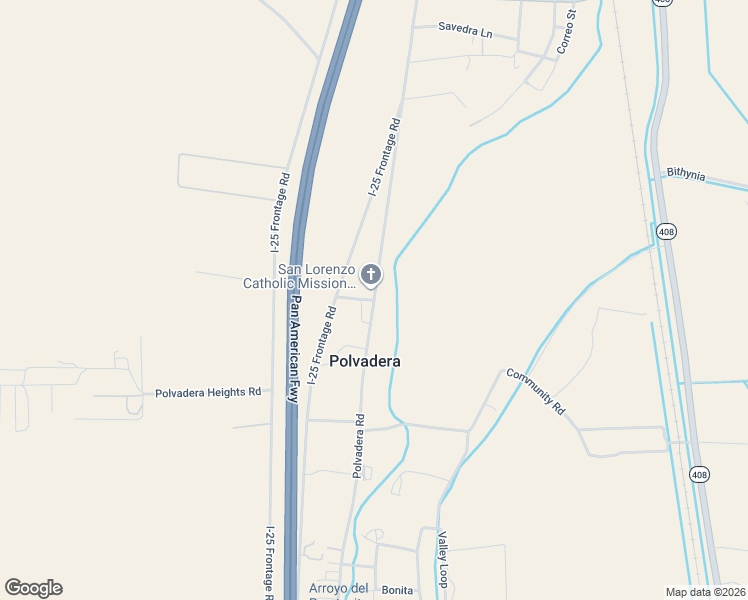 map of restaurants, bars, coffee shops, grocery stores, and more near 123 Polvadera Road in Polvadera