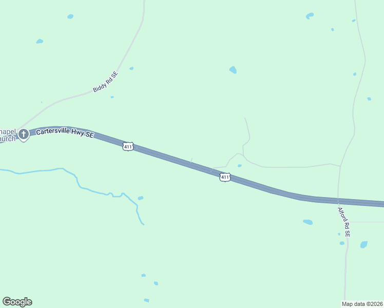 map of restaurants, bars, coffee shops, grocery stores, and more near 3601 Cartersville Highway Southeast in Rome