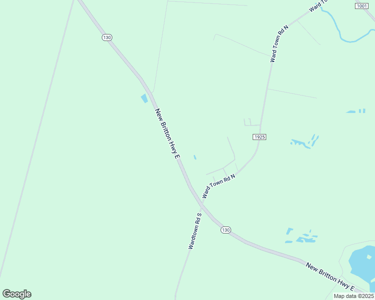 map of restaurants, bars, coffee shops, grocery stores, and more near 8603 New Britton Highway East in Whiteville