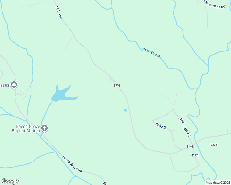 map of restaurants, bars, coffee shops, grocery stores, and more near 3001-3825 14th Avenue in Haleyville