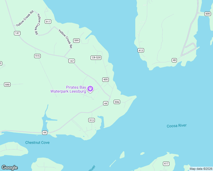 map of restaurants, bars, coffee shops, grocery stores, and more near 110 County Road 405 in Leesburg