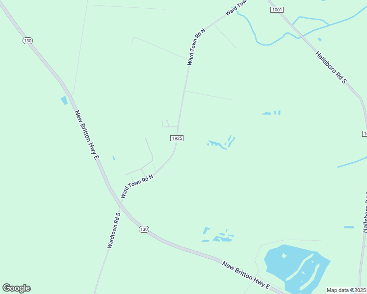 map of restaurants, bars, coffee shops, grocery stores, and more near 418 Ward Town Road North in Whiteville