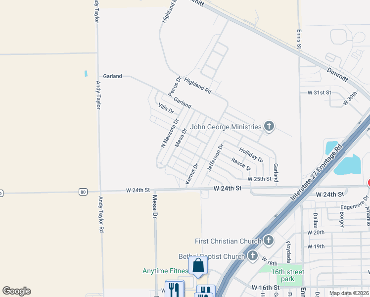 map of restaurants, bars, coffee shops, grocery stores, and more near 3900-3914 Sides Drive in Plainview