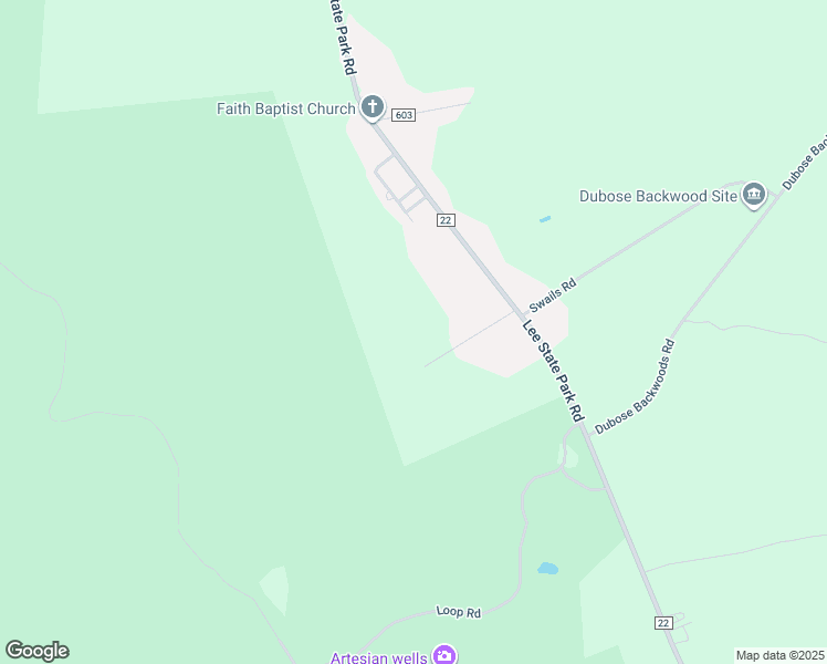 map of restaurants, bars, coffee shops, grocery stores, and more near 90 Lazy Acres Lane in Bishopville