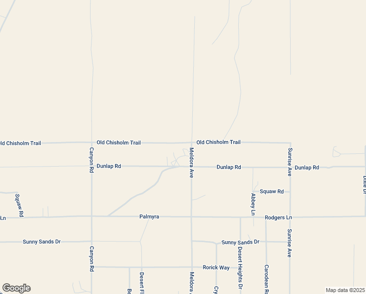 map of restaurants, bars, coffee shops, grocery stores, and more near 2526 Meldora Avenue in Twentynine Palms