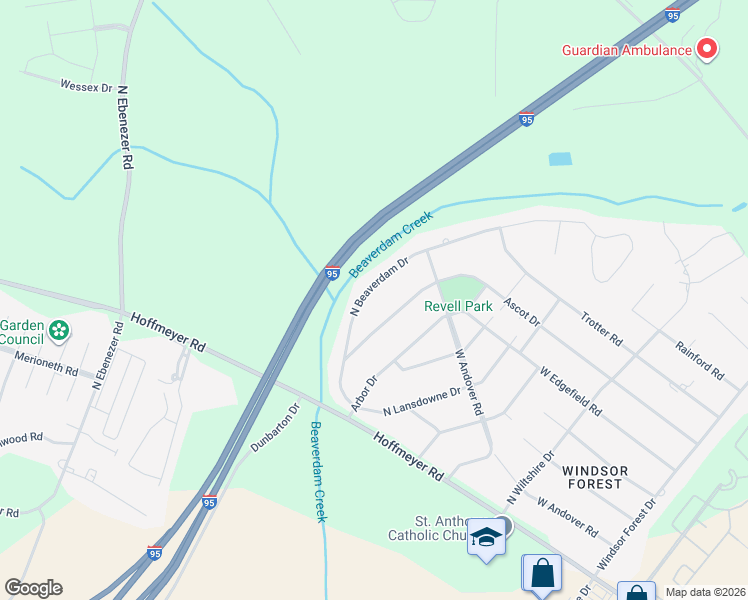 map of restaurants, bars, coffee shops, grocery stores, and more near 630 N Beaverdam Dr in Florence