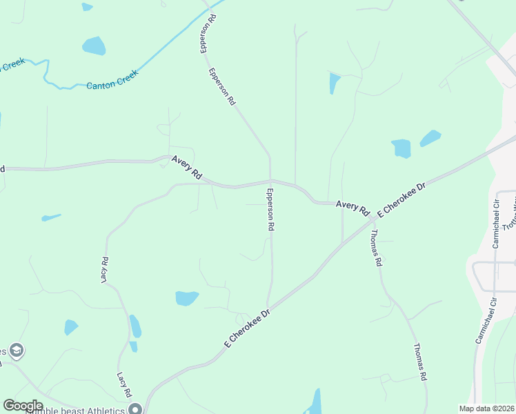 map of restaurants, bars, coffee shops, grocery stores, and more near 2600 Avery Road in Canton