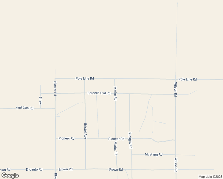 map of restaurants, bars, coffee shops, grocery stores, and more near 2580 Marks Road in Twentynine Palms