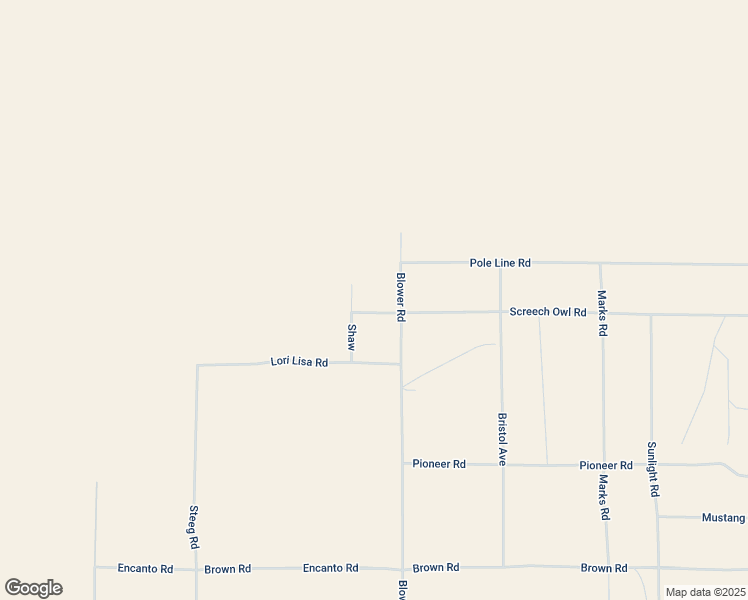 map of restaurants, bars, coffee shops, grocery stores, and more near 2568 Blower Road in Twentynine Palms
