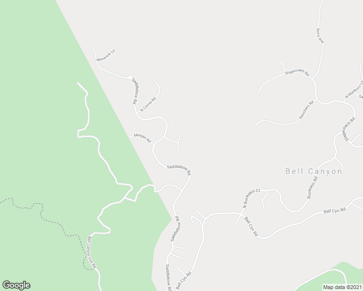 map of restaurants, bars, coffee shops, grocery stores, and more near 16 Mustang Lane in Bell Canyon