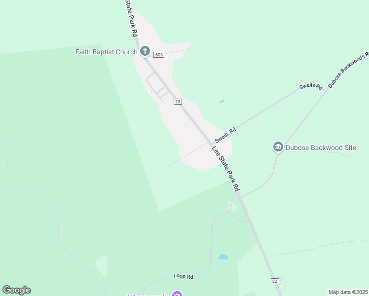 map of restaurants, bars, coffee shops, grocery stores, and more near 58 Lazy Acres Lane in Bishopville