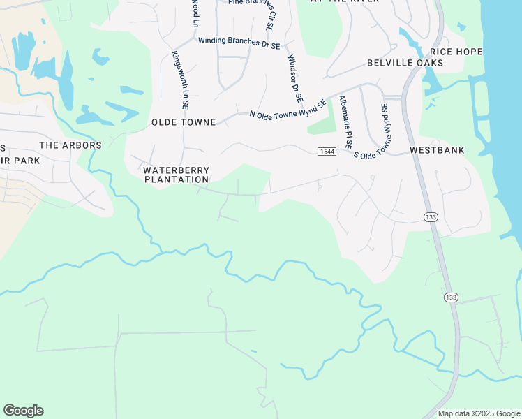 map of restaurants, bars, coffee shops, grocery stores, and more near 10192 Flint Court Southeast in Leland