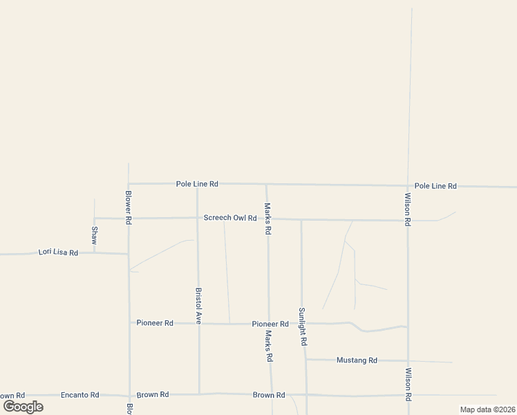 map of restaurants, bars, coffee shops, grocery stores, and more near 2580 Marks Road in Twentynine Palms