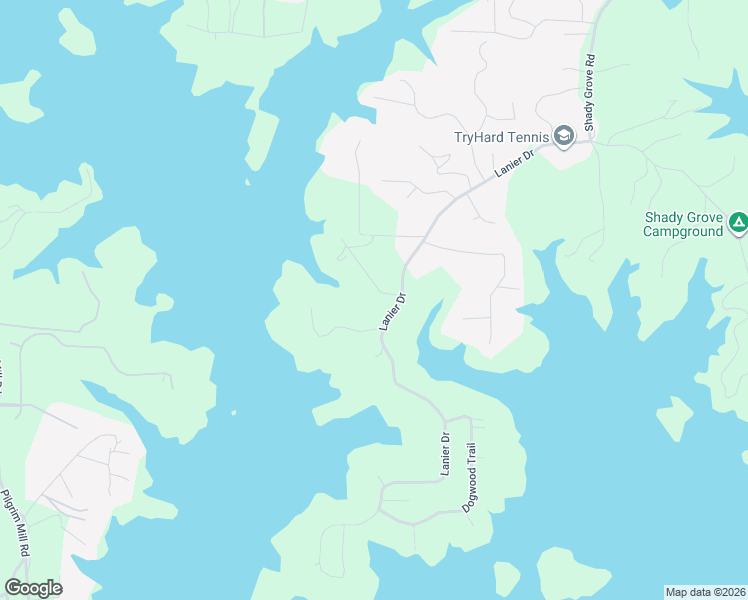 map of restaurants, bars, coffee shops, grocery stores, and more near 7730 Lanier Drive in Cumming