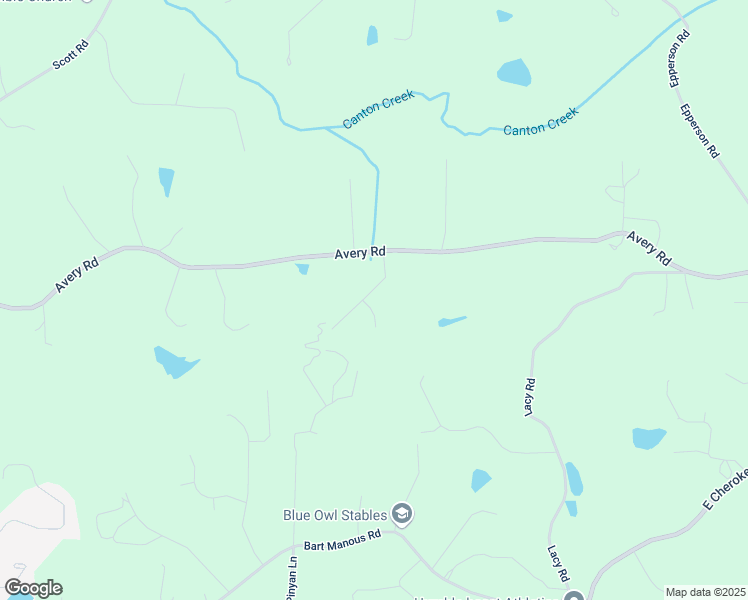map of restaurants, bars, coffee shops, grocery stores, and more near 103 Old Avery Drive in Canton