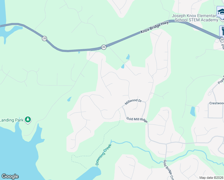 map of restaurants, bars, coffee shops, grocery stores, and more near 306 Westbridge Lane in Canton