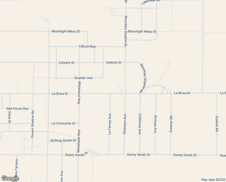 map of restaurants, bars, coffee shops, grocery stores, and more near 63726 La Brisa Drive in Joshua Tree