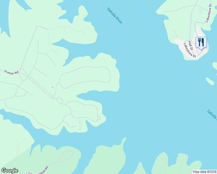 map of restaurants, bars, coffee shops, grocery stores, and more near 238 Compass Point in Ninety Six