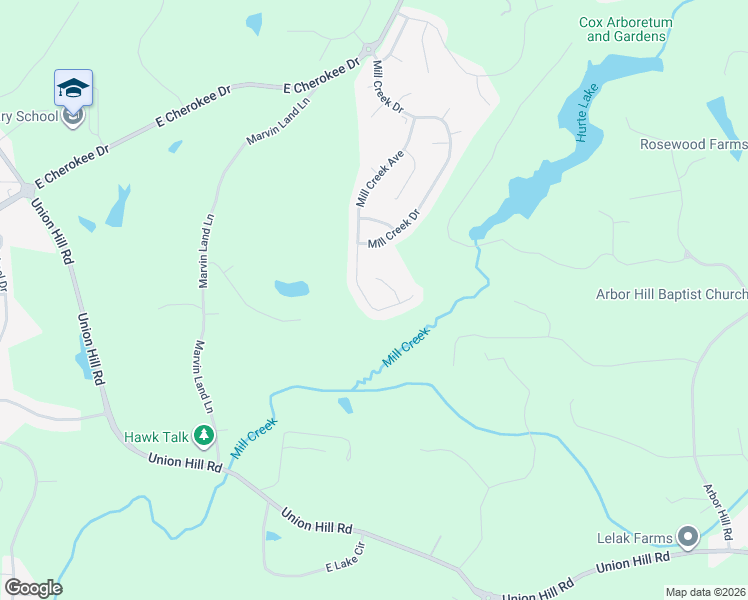 map of restaurants, bars, coffee shops, grocery stores, and more near 955 Mill Creek Avenue in Canton