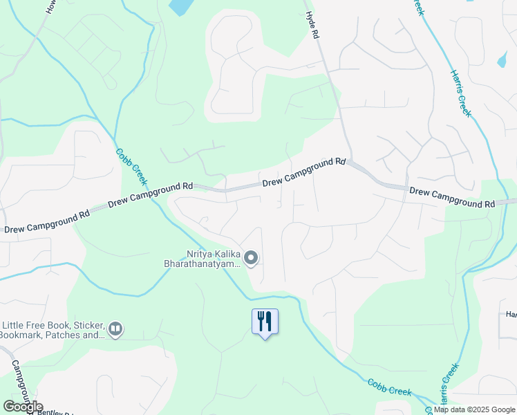 map of restaurants, bars, coffee shops, grocery stores, and more near 4030 Danbury Farms Drive in Cumming