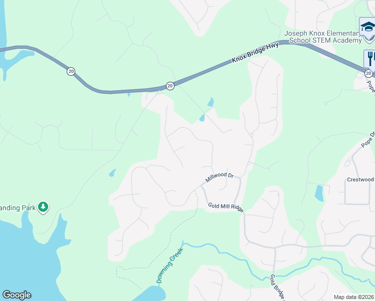 map of restaurants, bars, coffee shops, grocery stores, and more near 404 Westbridge Court in Canton