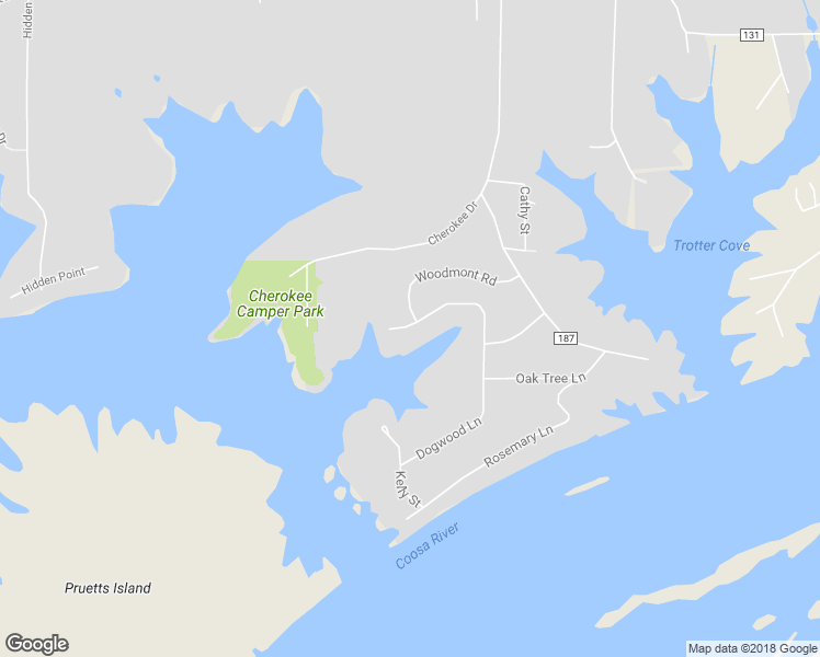 map of restaurants, bars, coffee shops, grocery stores, and more near 5030 Lakewood Lane in Cedar Bluff