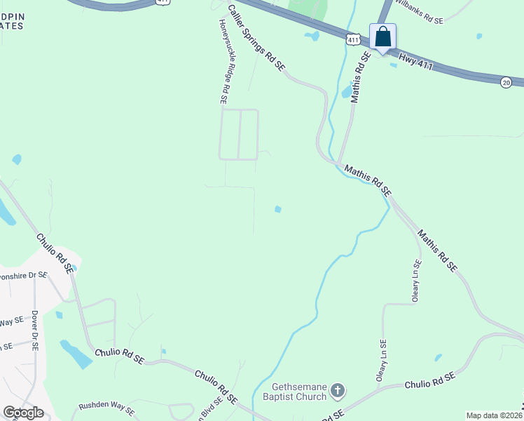 map of restaurants, bars, coffee shops, grocery stores, and more near 6 Shirley Lane Southeast in Rome