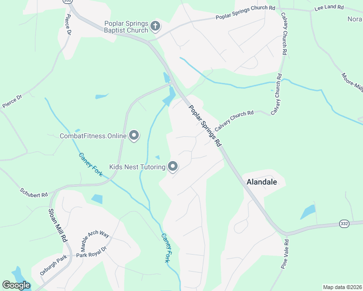 map of restaurants, bars, coffee shops, grocery stores, and more near 3840 Blarney Court in Gainesville