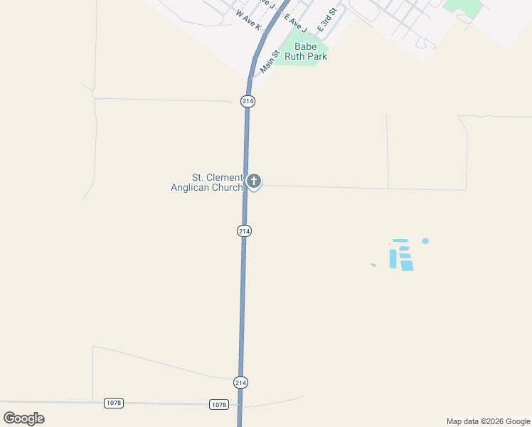 map of restaurants, bars, coffee shops, grocery stores, and more near 713 Texas 214 in Muleshoe