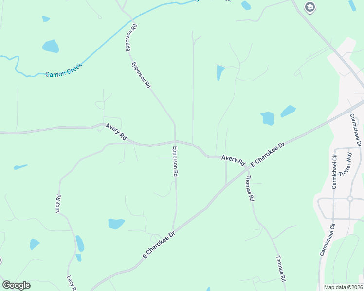 map of restaurants, bars, coffee shops, grocery stores, and more near 2600 Avery Road in Canton