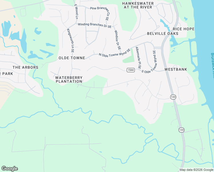 map of restaurants, bars, coffee shops, grocery stores, and more near 10207 Ivanhoe Ct SE in Leland