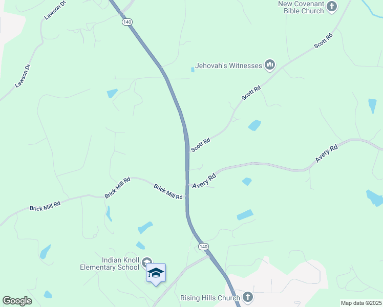 map of restaurants, bars, coffee shops, grocery stores, and more near 2939 Hickory Flat Highway in Canton