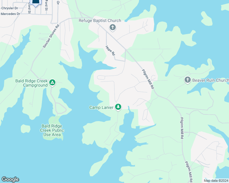 map of restaurants, bars, coffee shops, grocery stores, and more near 4192 Heather Way in Cumming