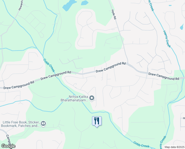 map of restaurants, bars, coffee shops, grocery stores, and more near 4050 Danbury Farms Drive in Cumming