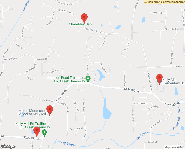 map of restaurants, bars, coffee shops, grocery stores, and more near 1475 Dahlia Drive in Cumming